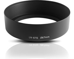 Dailygoods- Lenskap Professionele Metalen - Zonnekap - 67mm Ø - CNC-bewerkte Aluminium - Voor Canon/Sony/Nikon/Tamron/Sigma/Olympus/Fujifilm/Pentax - Blokkeert Zijdelings Licht