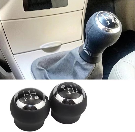 Versnellingspookknop Auto - Schakelknop Pook - Comfortabel Rijden - Directe Vervanging - 5 Versnellingen - Zilver — afbeelding 3