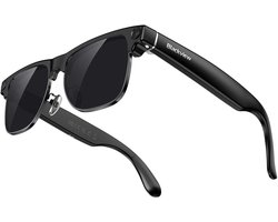 Blackview BV200 AI Smart Glasses - Slimme bril met camera - vertaalfunctie, muziek, Video Opname - Bluetooth 6.0 - Knop & Touchbediening - iOS/Android - Oplaadbaar - Lichtgewicht 44g - Zwart