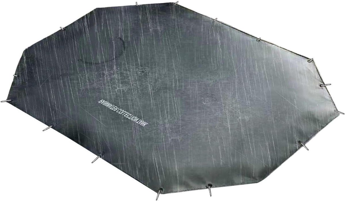 Regenwater Opvangsysteem - Watertank Tuin - Tuin Besproeien - Afvalblokkerend Filtersysteem - 100x100x50 cm - Zwart