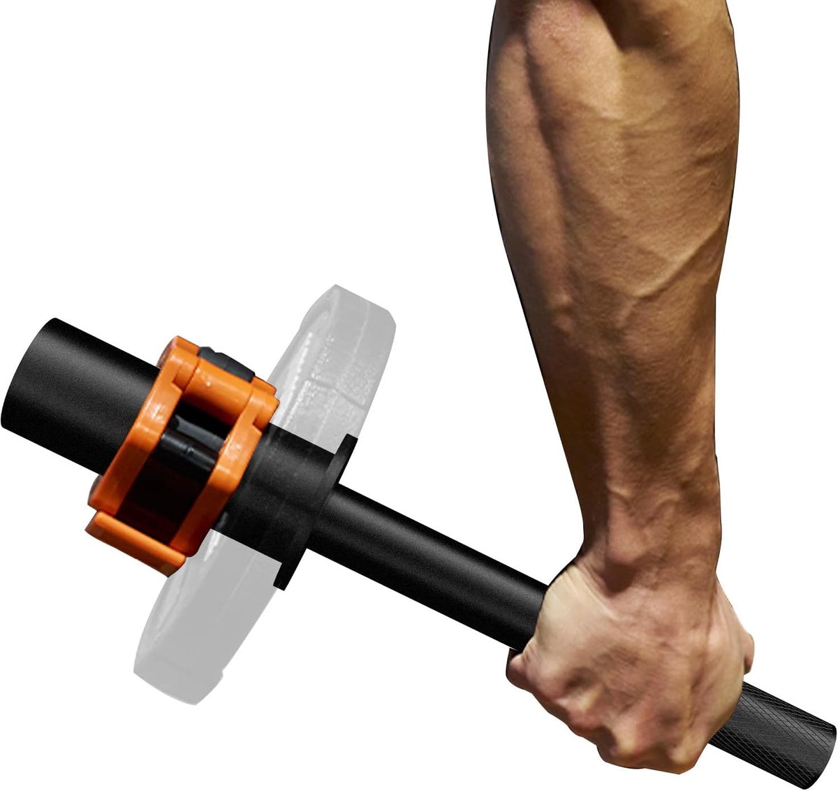 Polsstang, onderarmversterker, pols curl bar voor 2 inch Olympische plaat, Grip krachttrainer, polsstang, pols rotatie oefenaar, pols onderarm versterker
