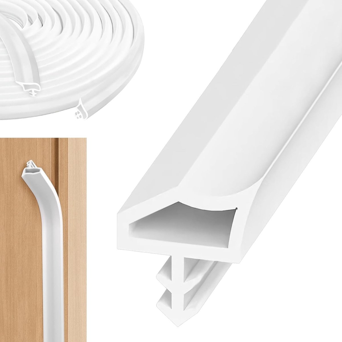Duurzame deurafdichting van 20 meter voor houten frames, geluidsisolatie en tochtwering tegen vocht en tocht
