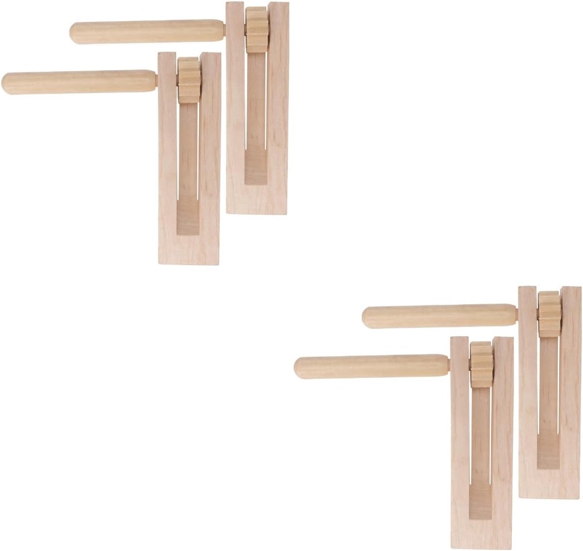 4 stuks houten ratel ratel geluidsfabrikant traditionele Mexicaanse rammelratel instrument speelgoed krachmaker educatief speelgoed voor kinderen sportevenementen
