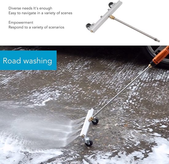 SnelShoppen - Professionele Onderwagen Waterborstel met 4 Spuitmonden, Hogedrukreiniger, Onderstelreiniging voor Auto, Terras, Binnenplaats — afbeelding 3