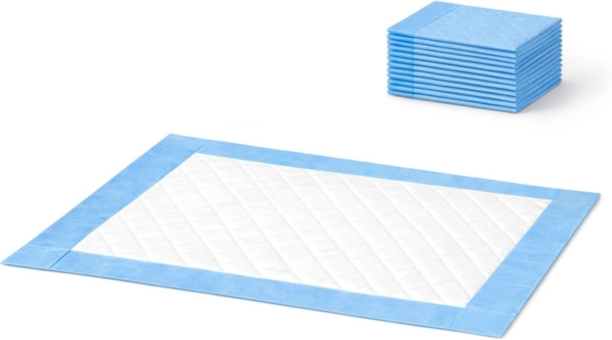 SnelShoppen - Set van 10 Trainingsmatten 33 x 45 cm - Ultra-absorberende Basis met 4 Waterdichte Lagen - Binnen Trainingsmat voor Puppies, Honden, Kat