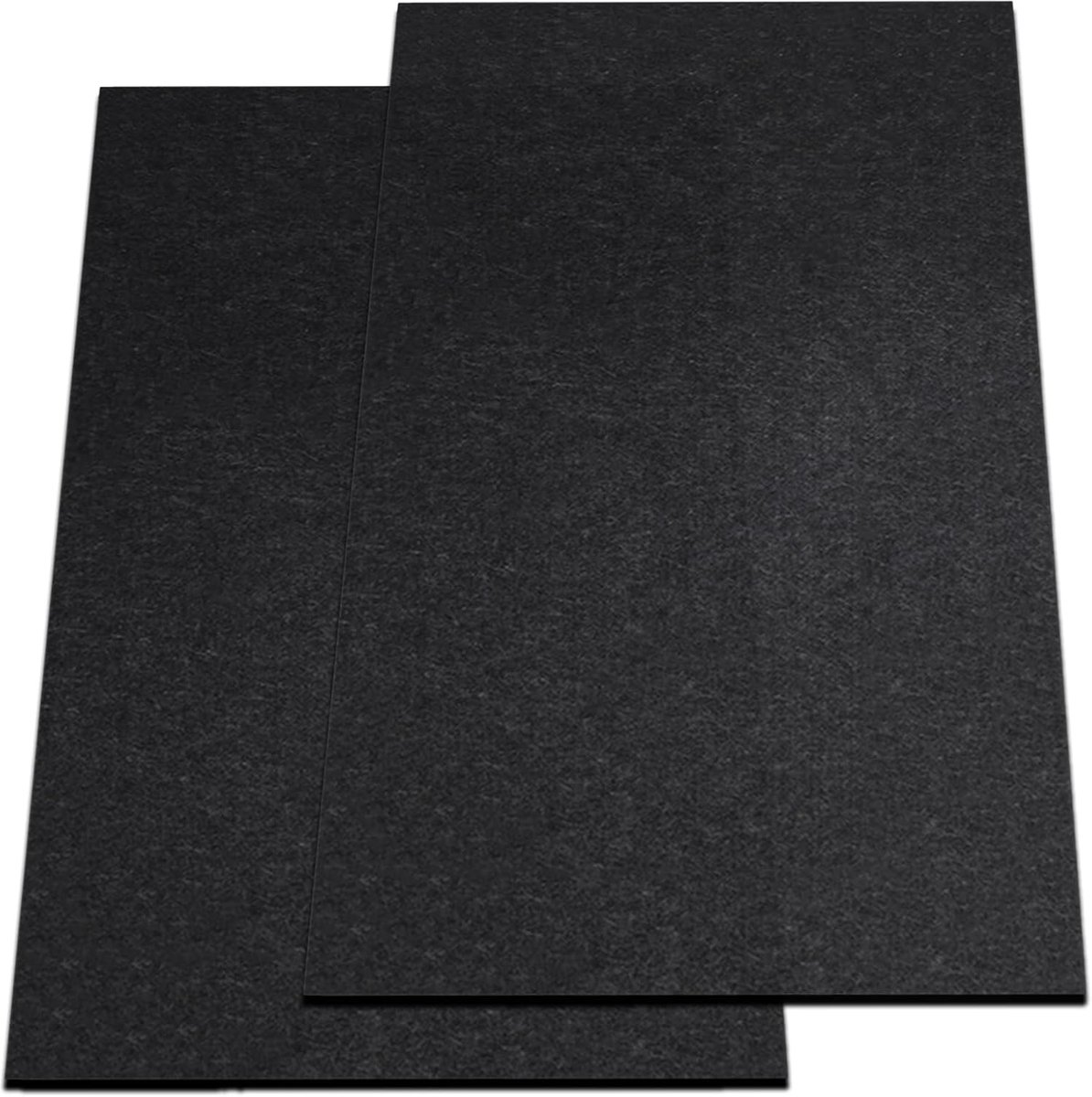 Garagevloermat, 2 stuks, 152 x 92 cm, bescherming tegen olieramp voor onder de autorit met waterdichte achterkant, zwarte herbruikbare rubberen oppervlaktebescherming, 2 stuks