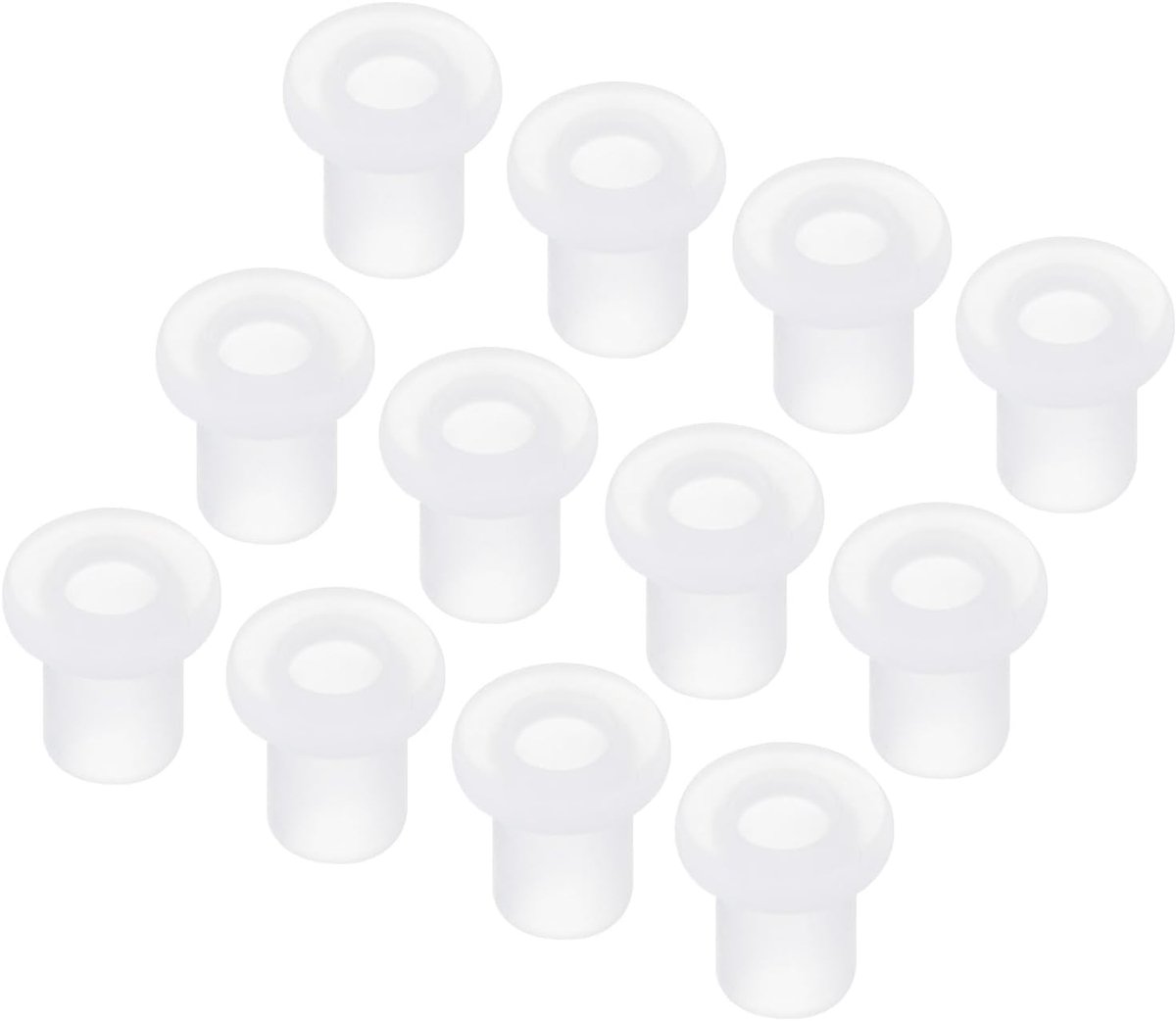 50 stuks rubberen ringen, montagediameter 6 mm, ID 4 mm, H 9,5 mm, transparante afdichtingen, bescherming, kabeldoorvoer van rubber voor kabelbuizen