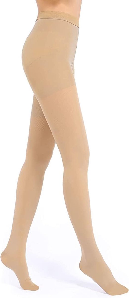 20-30 mmHg medische compressiepanty voor dames en heren, lang, klasse II, met gesloten teen, gegradueerde compressie, lipoedeem