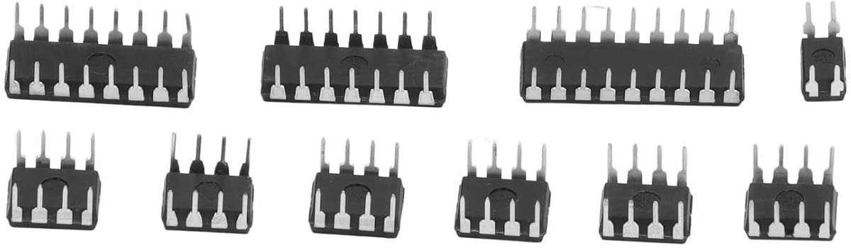 85 Stuks IC Assortiment Kit, 10 Specificaties Geïntegreerde Circuit IC Chips NE555, LM324, LM393, UA741, ULN2803, LM358, LM386, NE5532, ULN2003, PC817