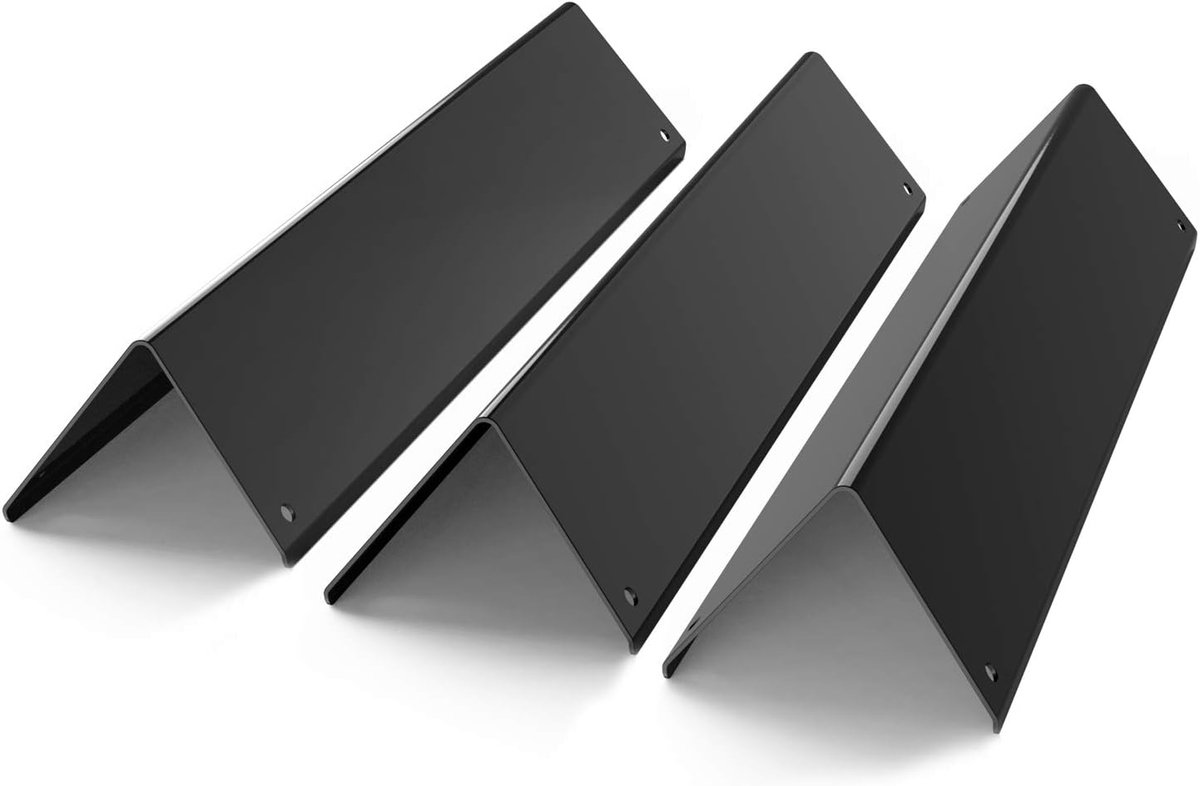 aromaschienen flavorizer bars, geëmailleerde vlamplaat voor Weber Spirit 200 serie gasgrill (met frontknoppen), Spirit E210 S210 E220 S220, (set van 3/38,9 cm x 8,9 cm x 6,4 cm)