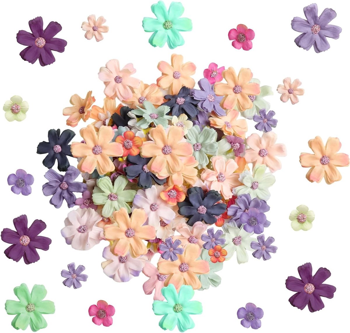 Kunstbloemen voor Creatieve Knutselprojecten - Ideaal voor Decoratie, Bruiloften en DIY Crafts