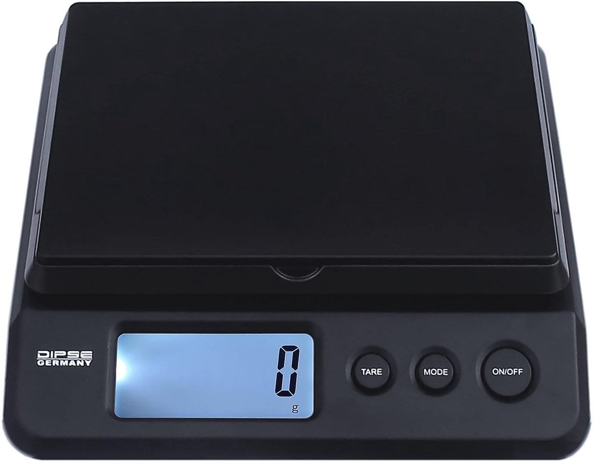 SnelShoppen - Digitale Pakketweegschaal 25/20/10 kg - USB en Batterij Voeding - 1 g, 2 g en 0,5 g Verdeling - Compact en Handig voor Pakket en Brief W