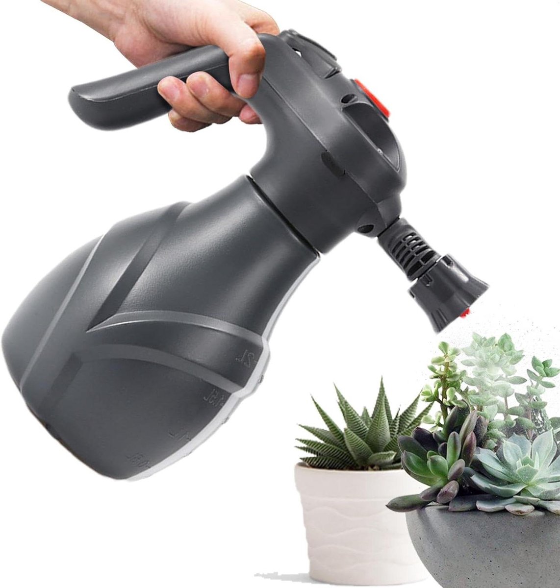 Drukspuit - Schuimspuit Tuinspuit - Auto Wassen - Draadloos Oplaadbaar - 2 Liter - Wit