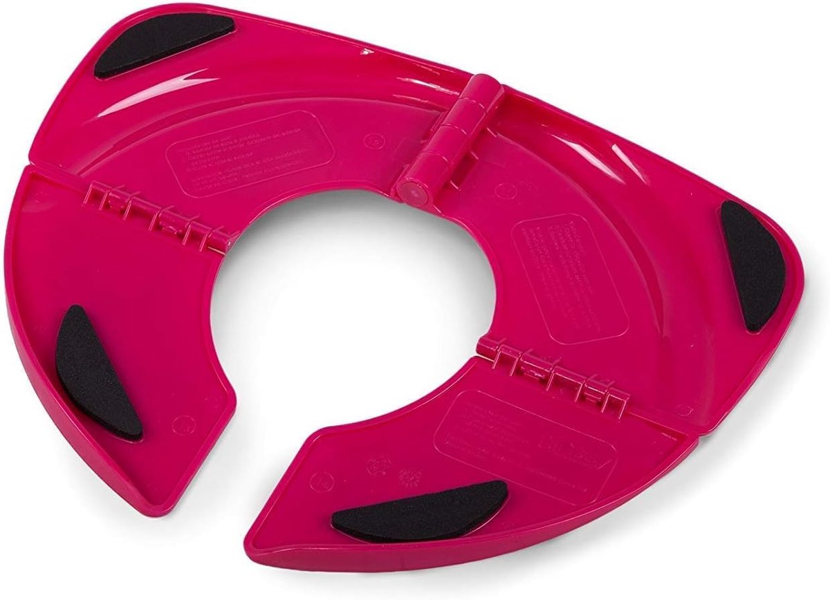 SnelShoppen - Vouwbare Premium Kinder Toiletbril voor Peuters, Stabiliteit, Antislip Functie, Draagbare Reistoiletbril met Hygiënezak, Geel