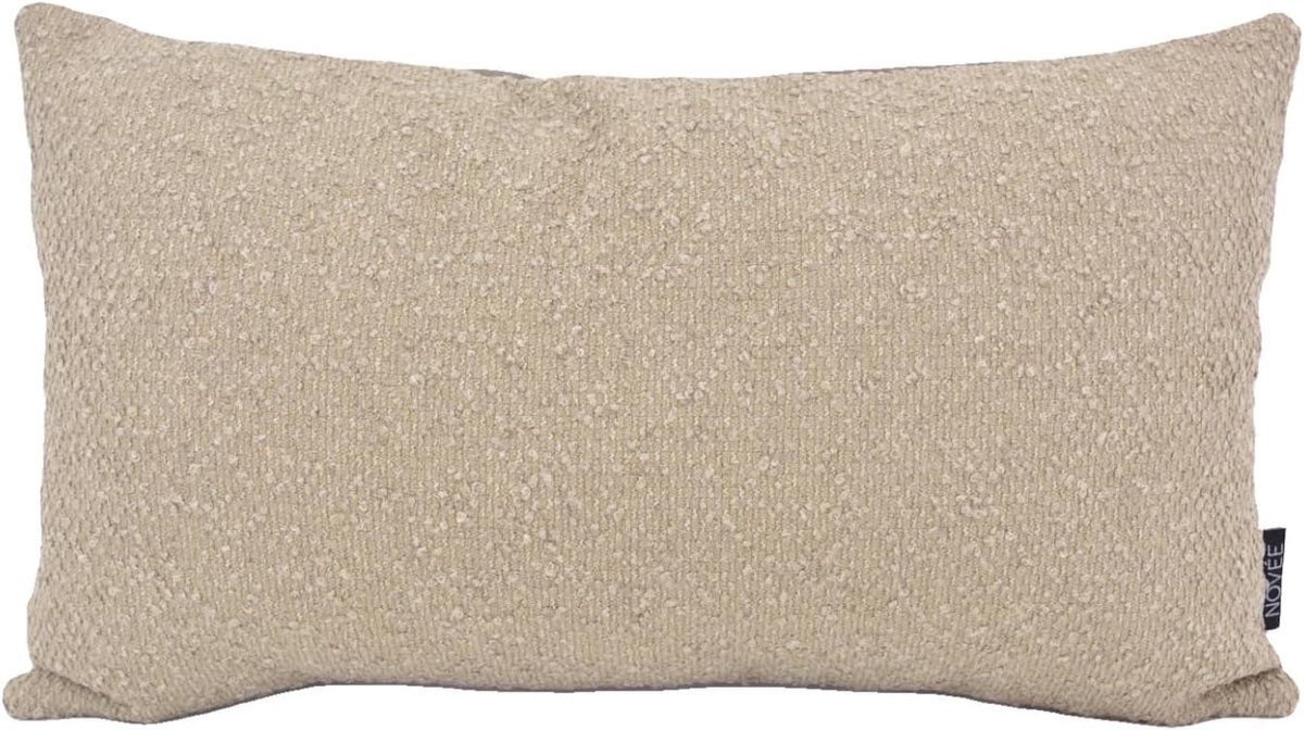 SnelShoppen - Kussen Malibu Sunset Khaki 30 x 50 cm | Buiten | Bouclé/PP | Decoratief | Tuin | Camping | Feest | Indoor/Outdoor