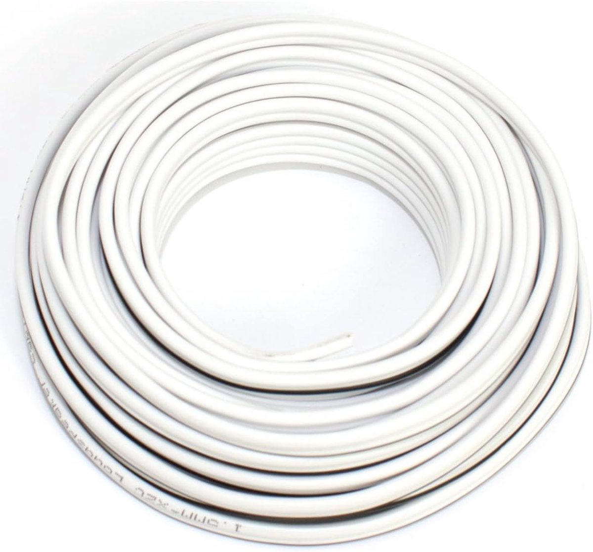 Speaker kabel 2x1,50mm² - 10m - wit - CCA - hoge flexibiliteit - ShopVlot