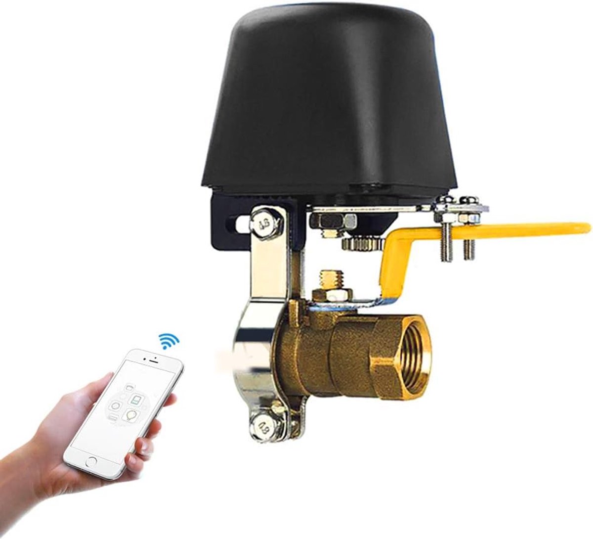 SnelShoppen - Slimme Water/Throttle Klep met Bluetooth/Spraak/WiFi Bediening - Draadloze Slimme Klep voor Keuken/Tuin/Farm, Compatibel met Alexa en Go