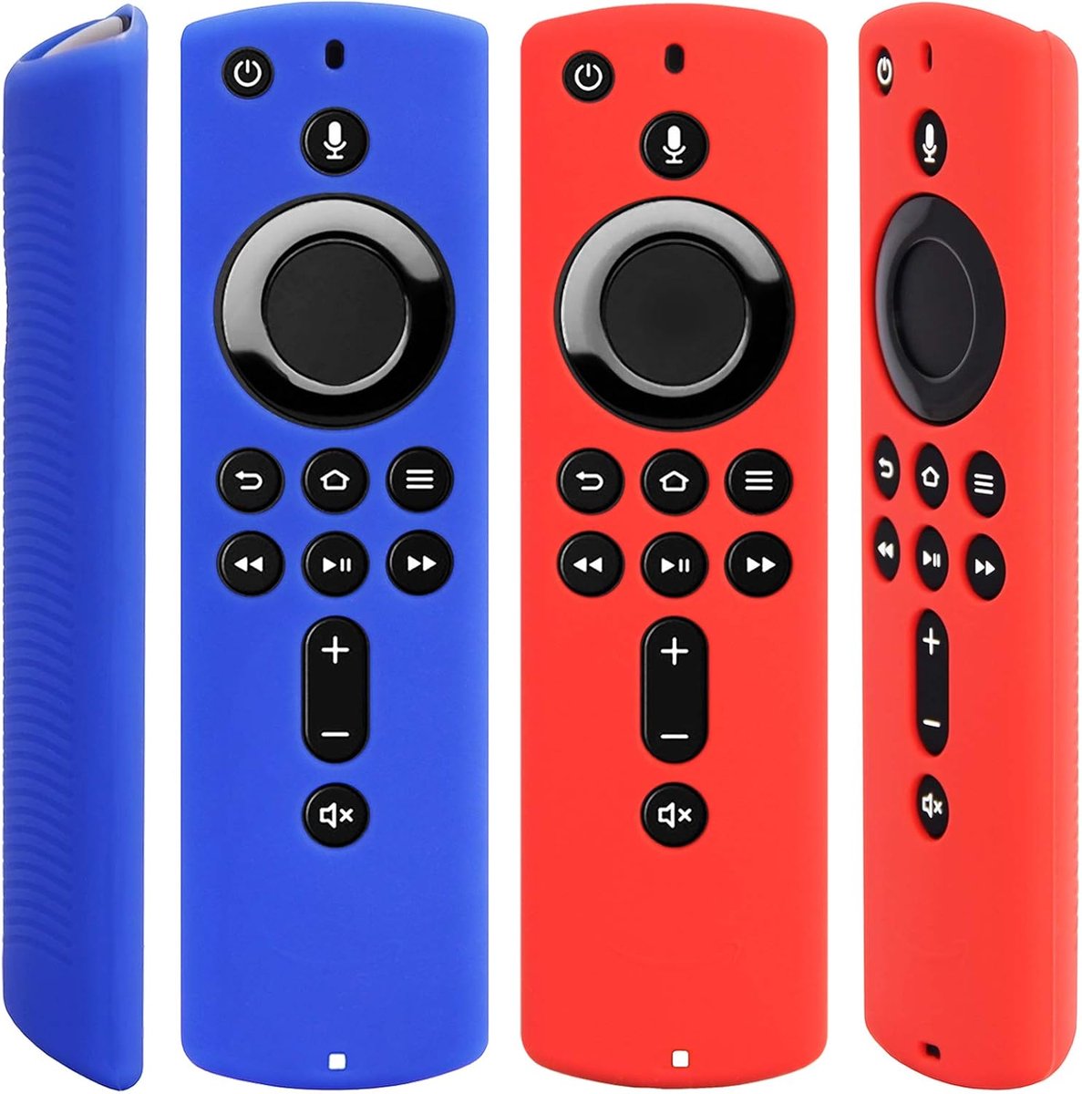 [2 Pack] Silicone Cover Case for Fire TV Stick 4K Compatible with All-New 2nd Generation Alexa Voice Remote Control - ShopVlot