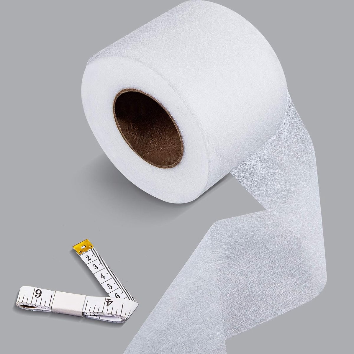33 Yards Hemming Tape for Iron On Wide Fabric Ironing Tape No Sewing Hem Tape Textile Iron Adhesive with Tape Measure - ShopVlot