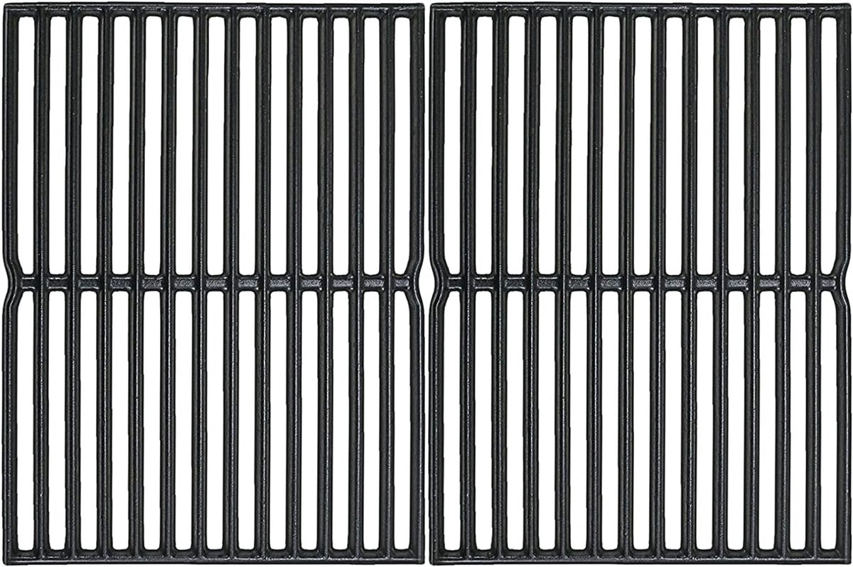 Denmay 7522 7521 Cast Iron Cooking Grate 38 x 28.8 cm for Weber Spirit Classic E200 E210 S200 S210 with Side Burner - ShopVlot