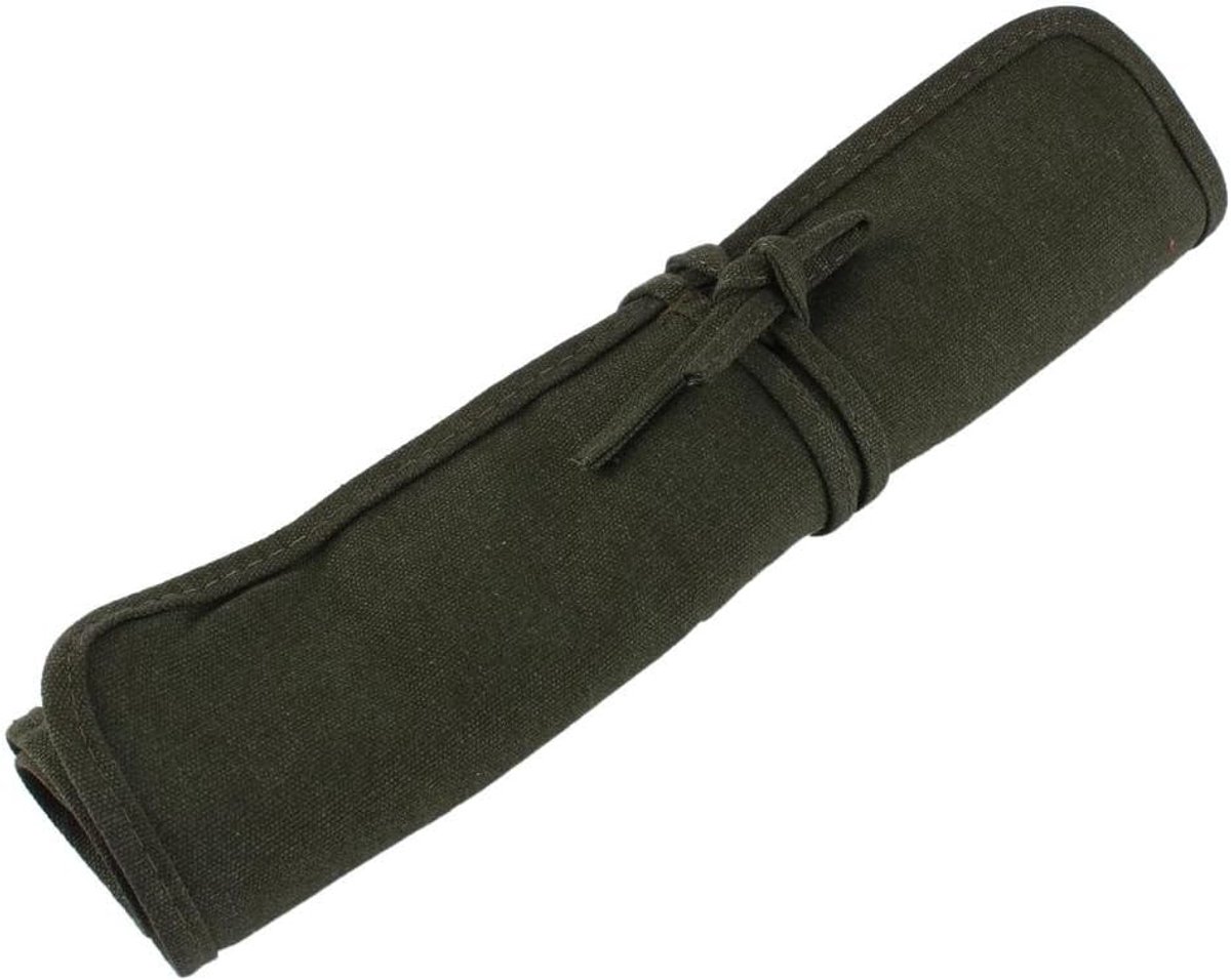 22 Slots Verf Borstels, Kunstenaar Paint Brush Organizer, Durable Canvas Design for Artists, Students, Outdoor - ShopVlot