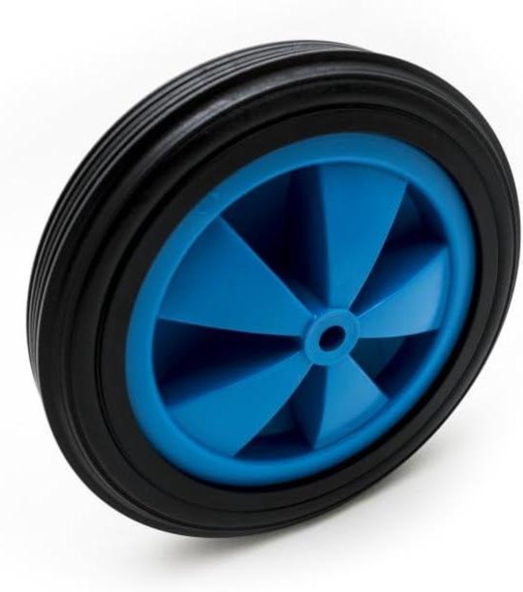 Kruiwagenwiel Massief Rubber - Reservewiel Transportwagen - Materiaal Transport - Versterkte 2PR Banden - 40 cm Diameter - Rood