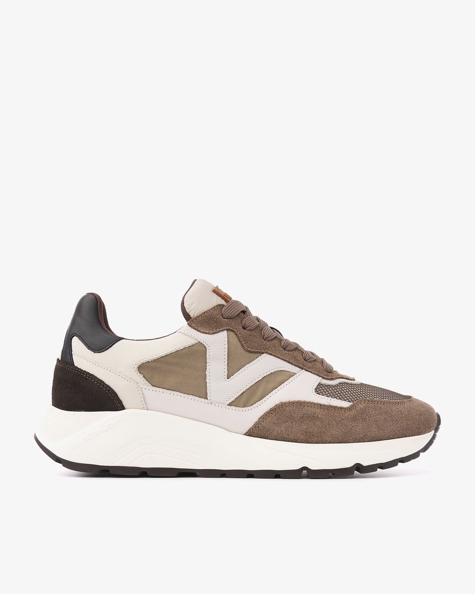 VIA VAI Owen Cody Sneakers Heren - Leer, Suède - Bruin, Beige - Maat 46