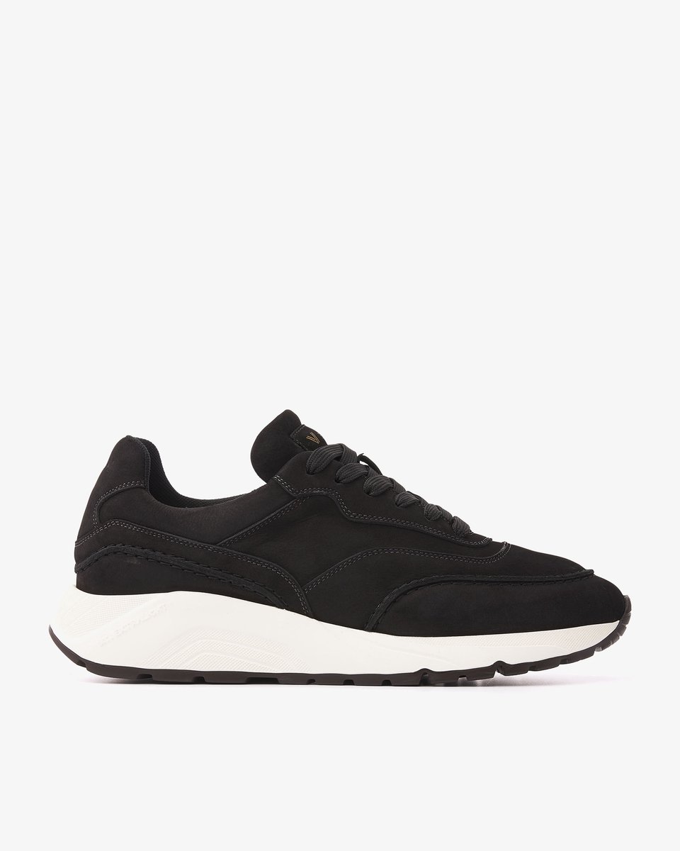 VIA VAI Owen Jimmy Sneakers Heren - Nubuck - Zwart - Maat 44