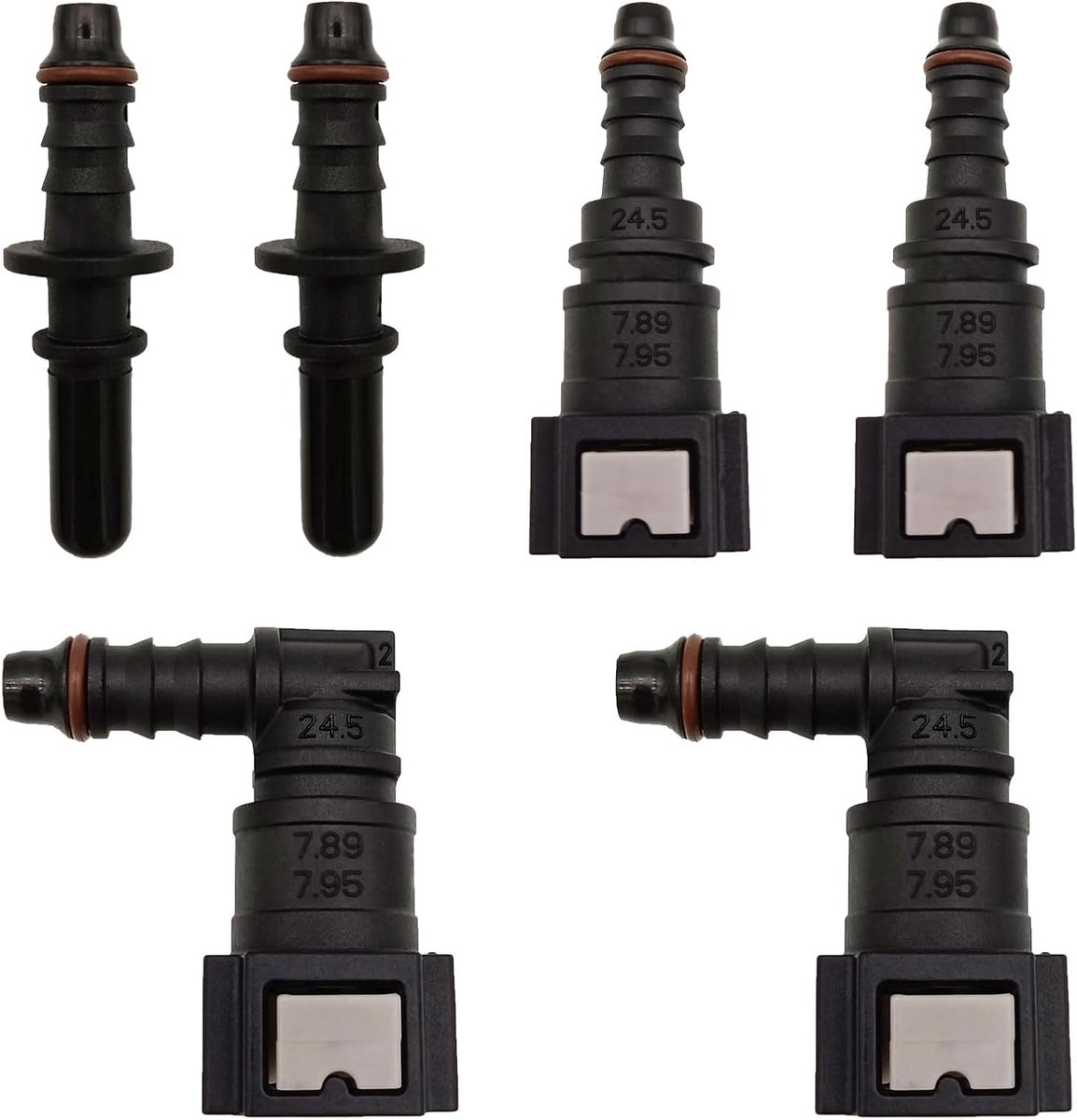 6pcs fuel line connection, quick release diesel quick release gas coupling fittings for fuel lines, multiple sizes - ShopVlot