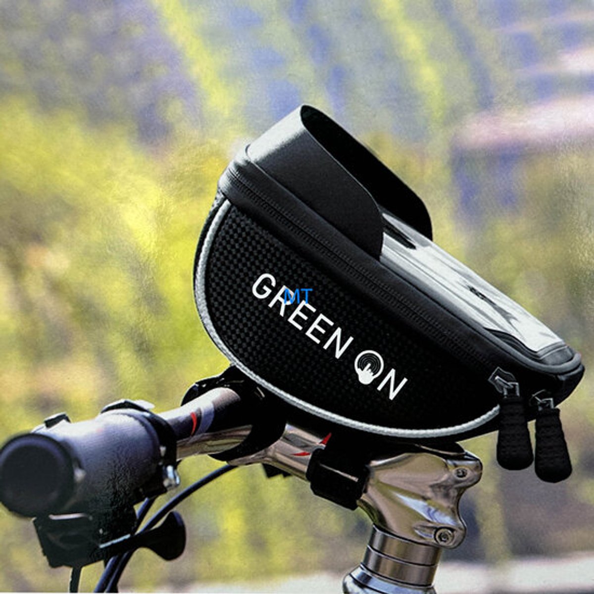 GREEN ON Fietstas met Telefoonhouder – Waterdicht & Schokbestendig – Touchscreen – GR54 - Universeel telefoons
