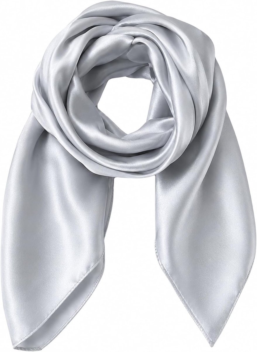 Elegante zijden sjaal voor vrouwen, veelzijdige hoofddoek, zakelijke sjaal en bandana voor elke gelegenheid