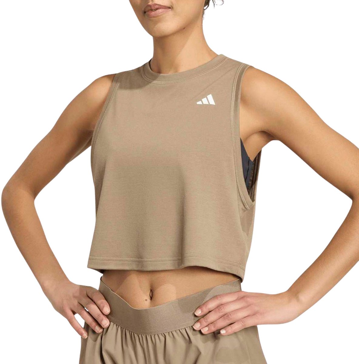 Adidas Essentials Boxy Top Dames Creme