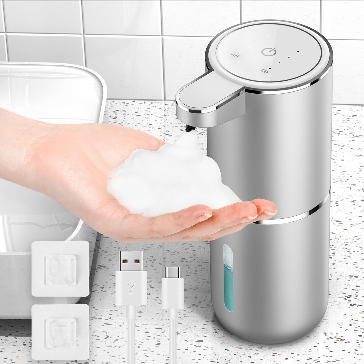 Omgoods - Automatische Wandzeepdispenser met Infrared Sensor - Contactloos en Hygienisch