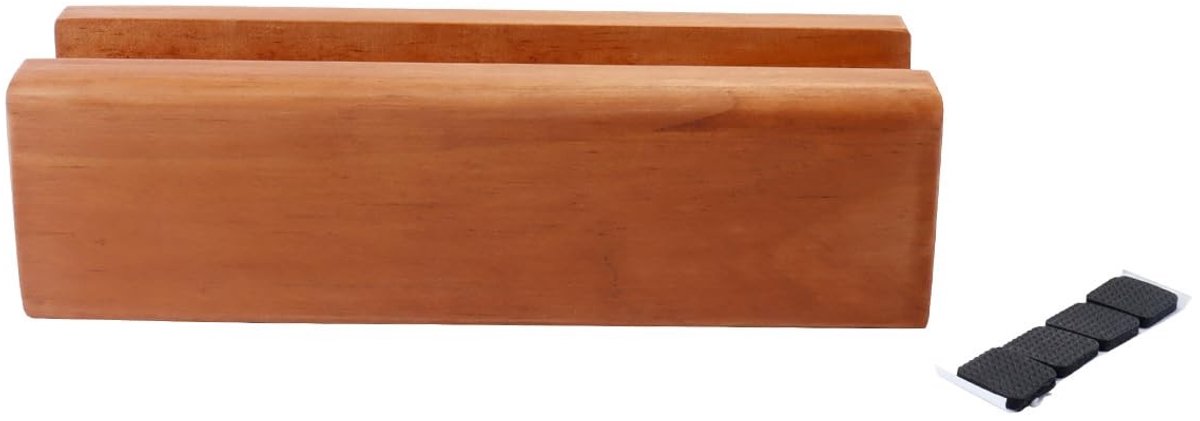 Omgoods - Volledig Spiegel met Houten Stand en Kunstdisplay