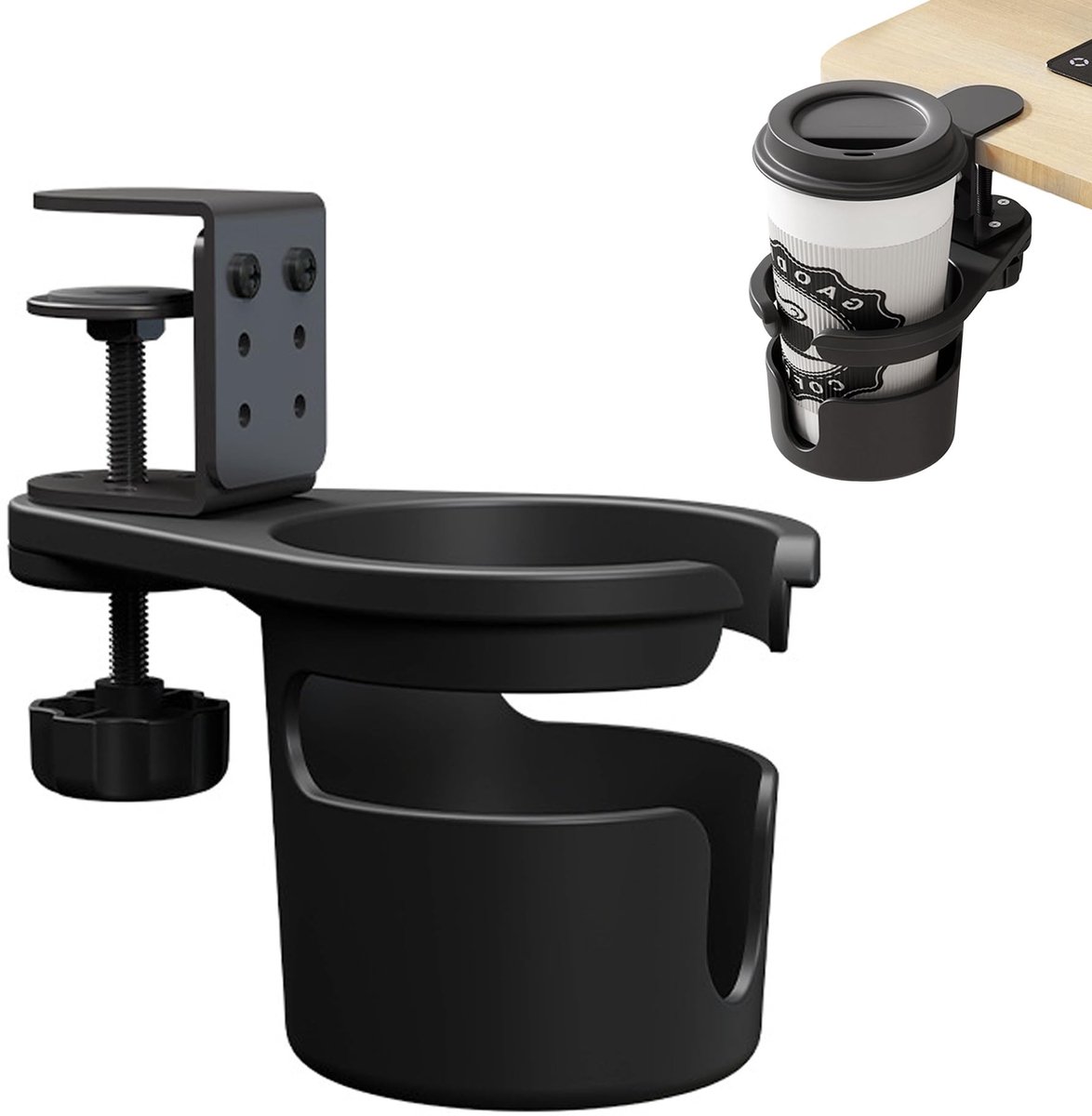 Omgoods - Spill-Free Desk Cup Holder voor Thuis en Kantoor
