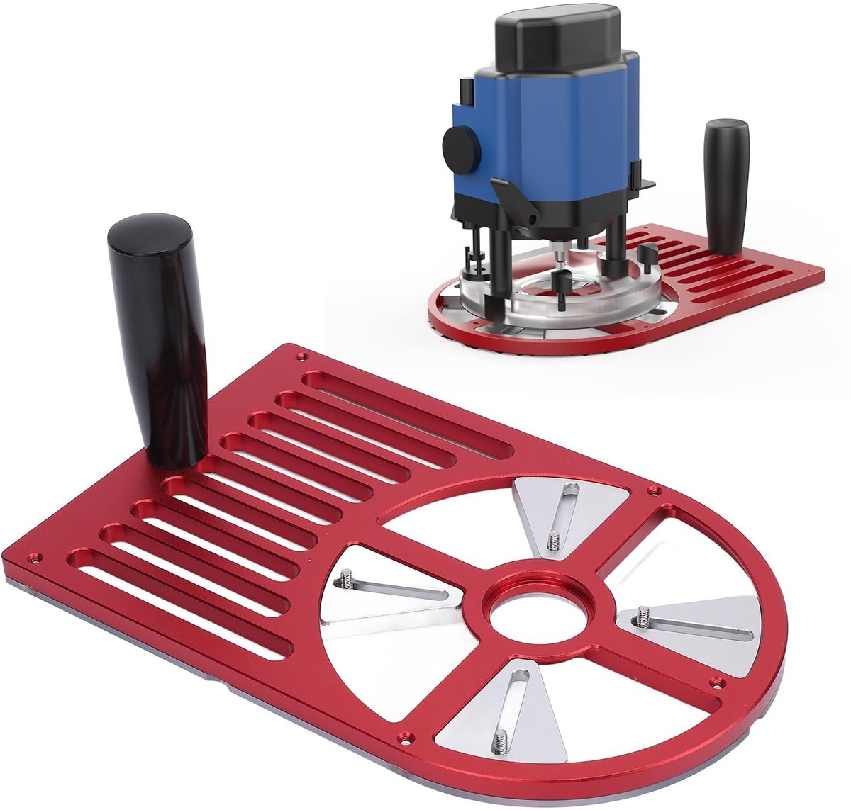 Omgoods - Basisplaat voor Trimmachine, Verstelbare Router Basisplaat