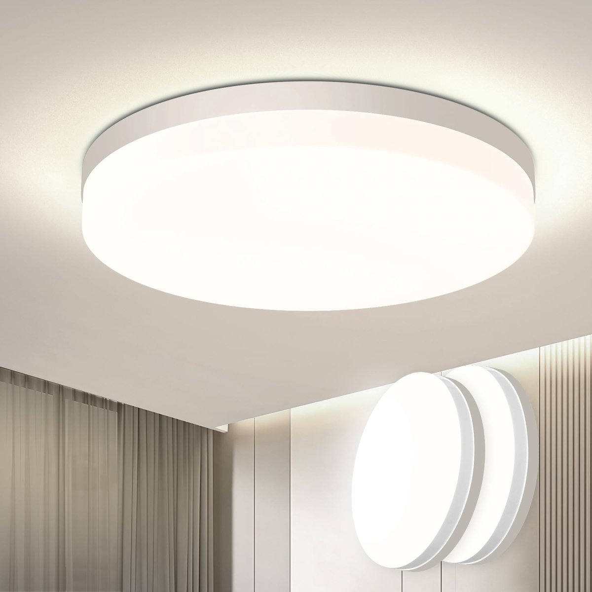 Omgoods - LED Plafondlamp, Moderne Dimbare Verlichting voor Thuisgebruik