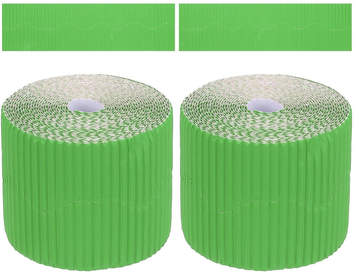 Omgoods - Prikbord Rand met Geschulpte Trim - Decoratieve Border in Glas Groen