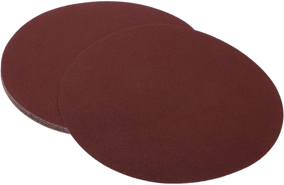 Omgoods- Schuurpapier 80 Korrel - Schuurpapier Set - Schuurpapier 12 Inch - Ronde Schuurbladen - Aluminiumoxide - 10 Stuks