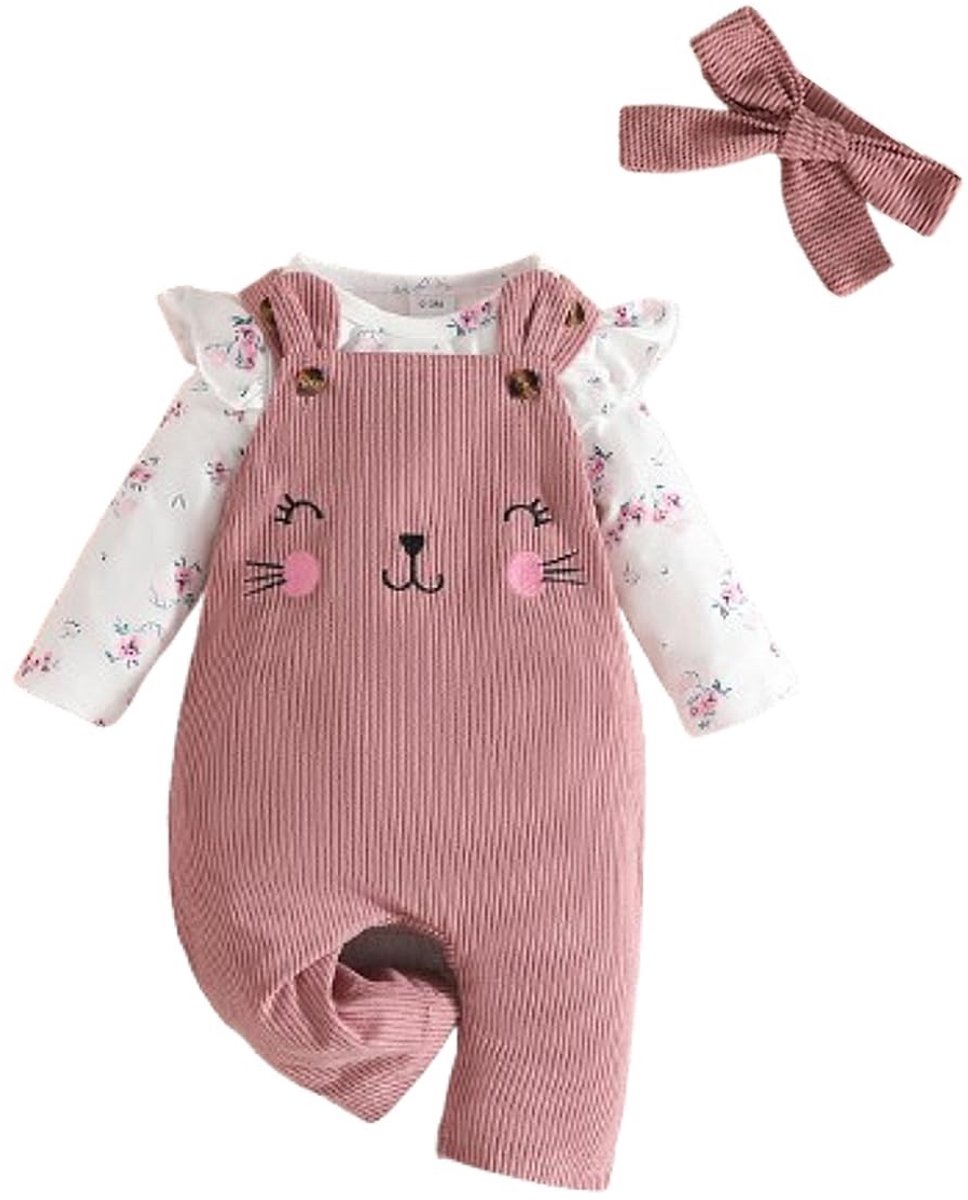 Omgoods - Baby Kleding Set voor Meisjes met Lange Mouwen