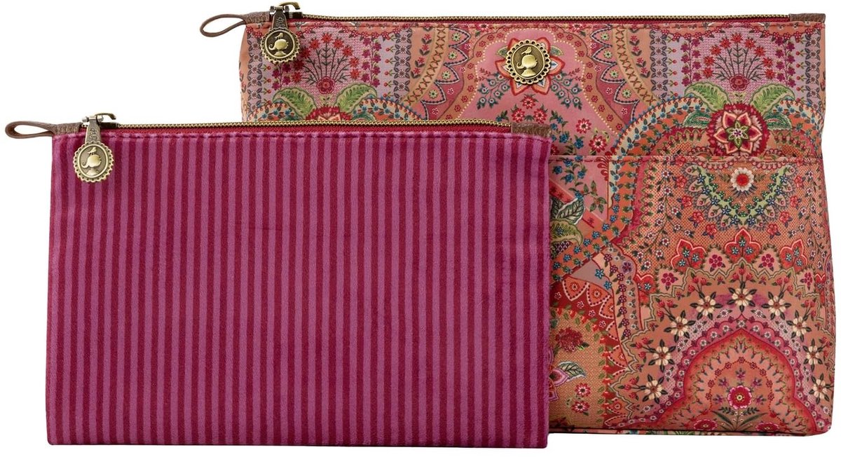 Omgoods - Pip Studio Toilettas Caryn met Extra Tas - Rood