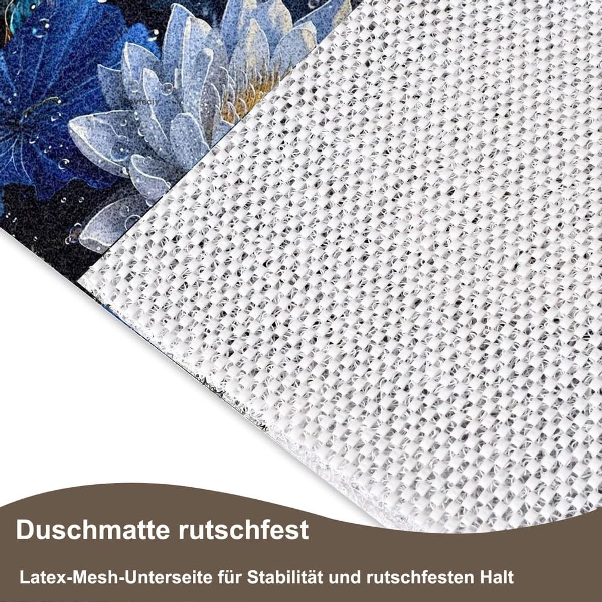 Omgoods - Antislip Douchemats van PVC met Afvoeropening 70x70cm