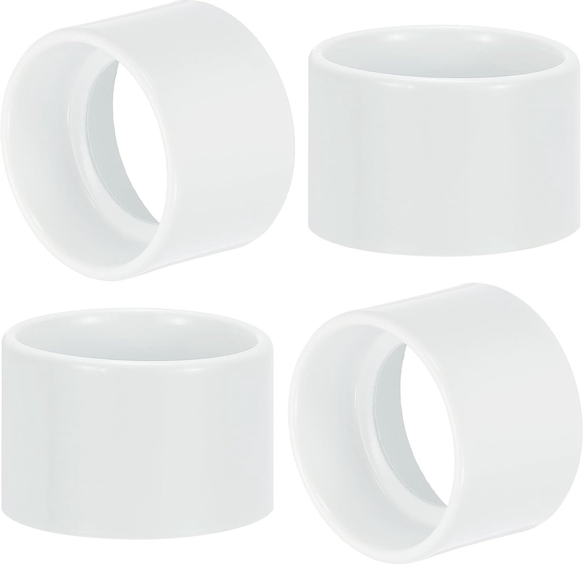 Omgoods - Lampenkap Ring voor E26 E27 Fittingen, 4 Stuks, Wit