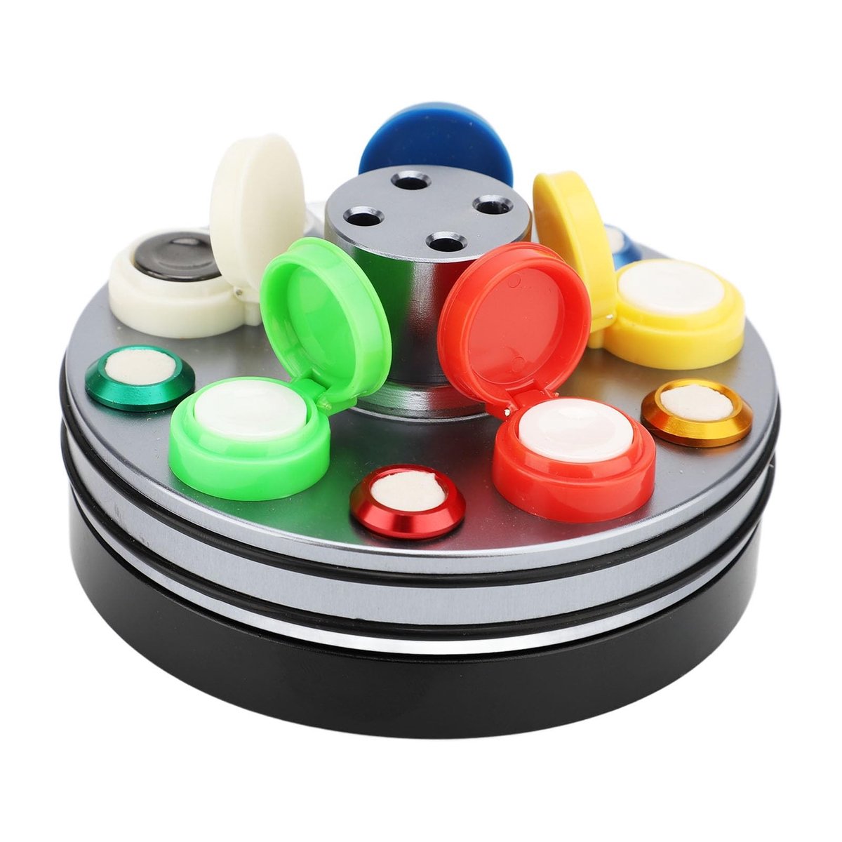 Omgoods - Metalen Oliecup Houder met 5 Houder voor Horloge-Olie