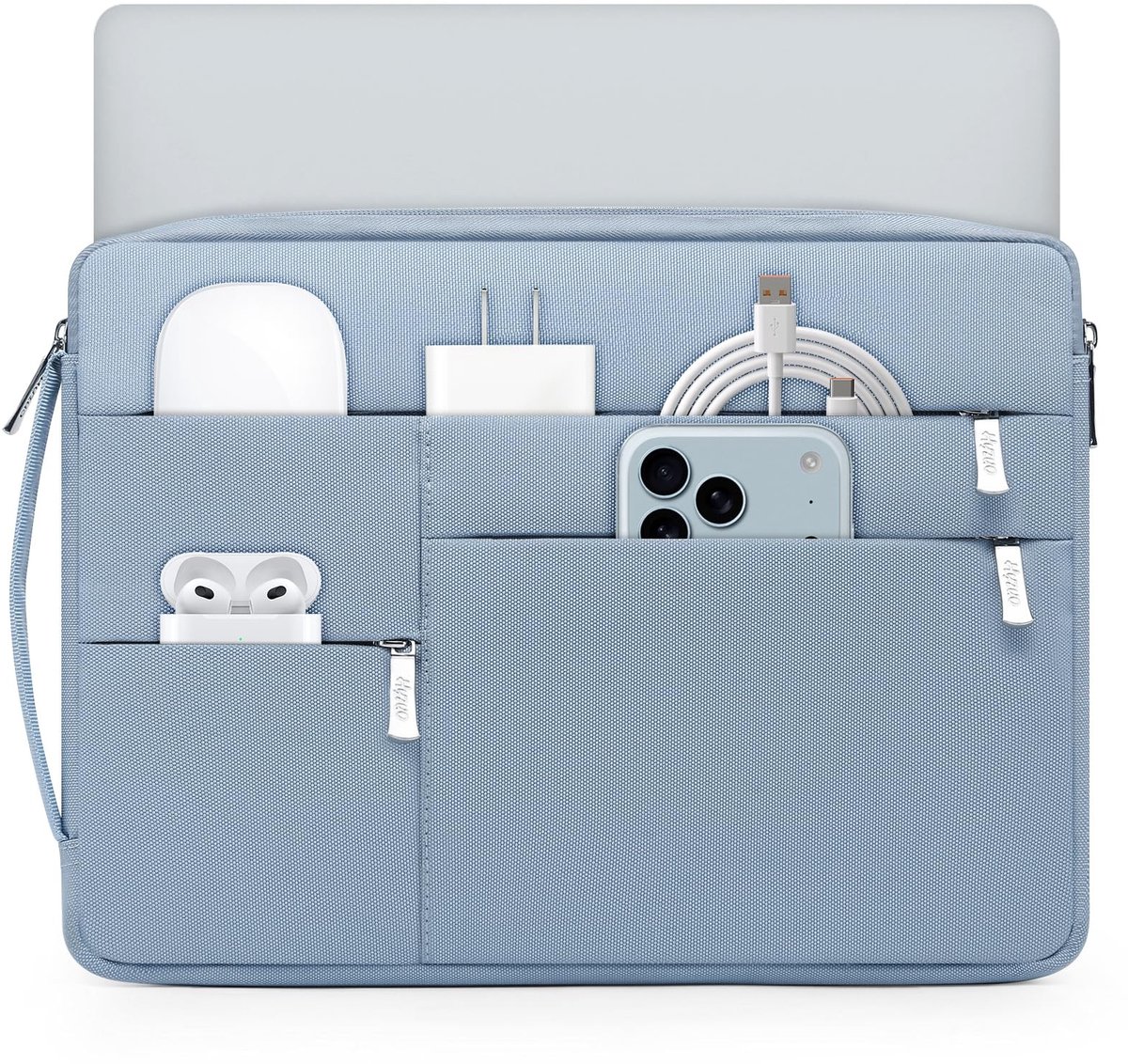 Omgoods - Laptop Sleeve Bag voor 13.3-14 Inch Laptops, Lichtblauw