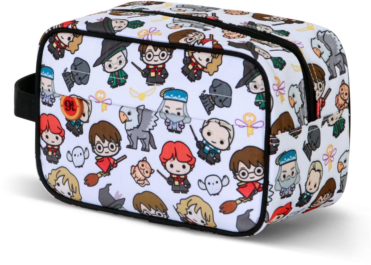 Omgoods - Harry Potter Toilettas met Chibi Figuren - Grote Capaciteit - Unisex