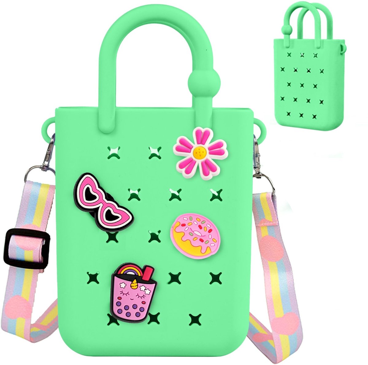 Omgoods - Mini Rubber Tote Bag, Waterproof EVA Strandtas