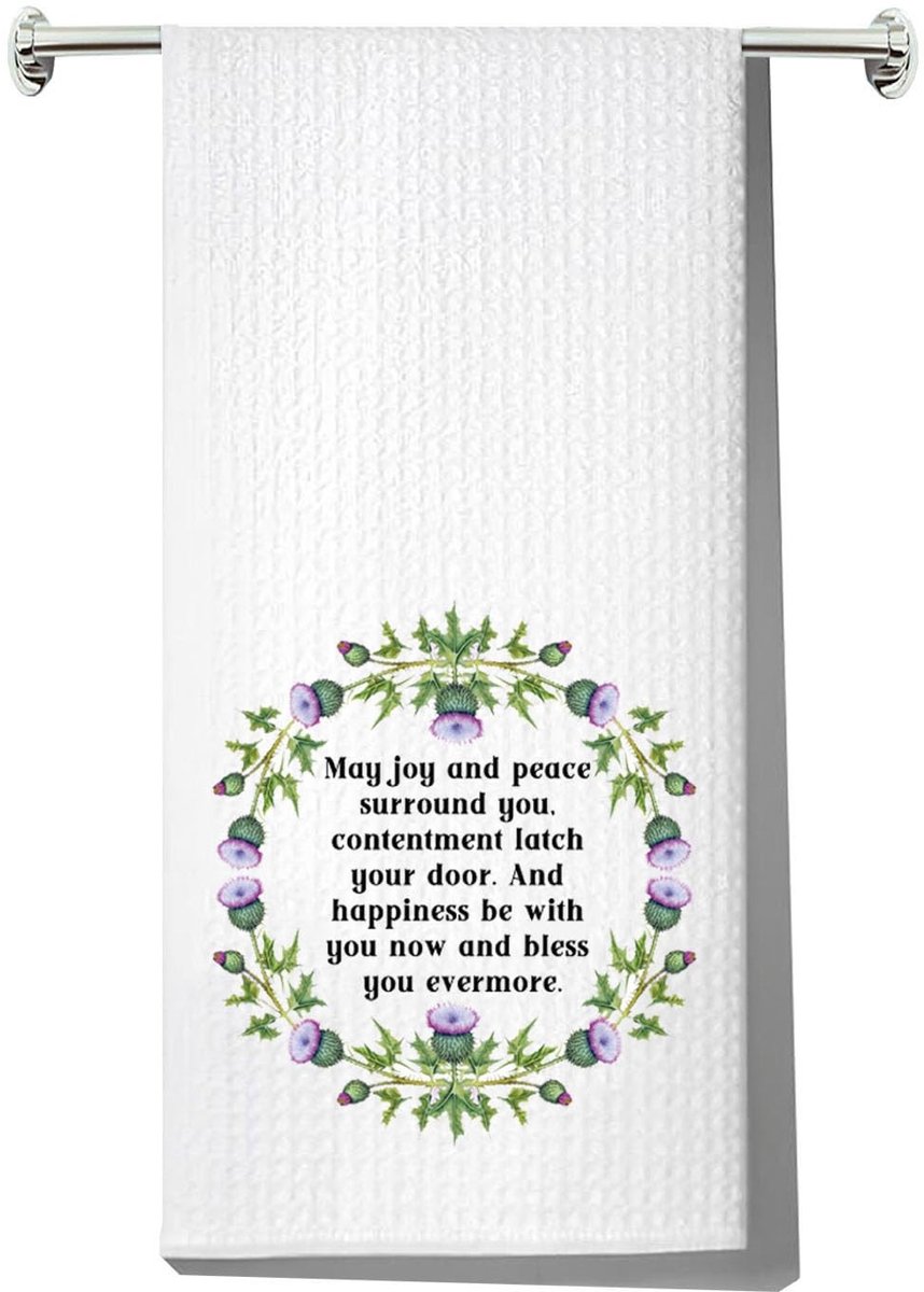 Omgoods - Scottish Thistle Keukenhanddoek - Perfecte Schotse Cadeau