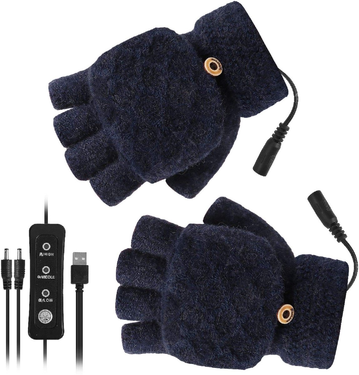Omgoods - USB Verhitte Handschoenen voor Wintergebruik