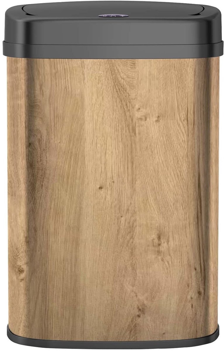 Omgoods - Automatische Keukenafvalbak 58 Liter met Houten Design